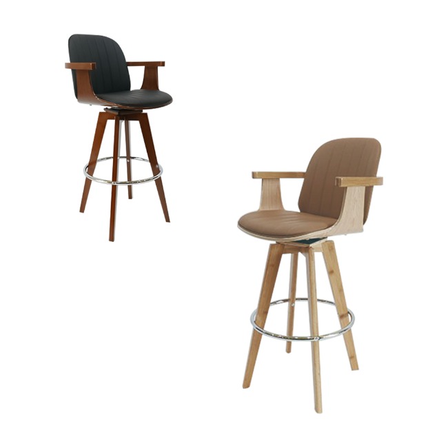 디보빠 | 카페의자 인테리어의자 디자인의자 목재 PU  바텐의자 피카소가구 | P9557 | BD282피카소가구